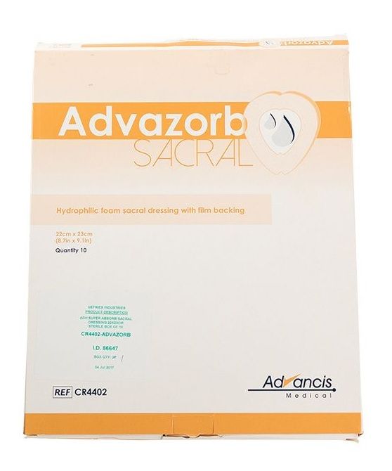 ADVAZORB PU-Schaumverband Sacral 22x23 cm